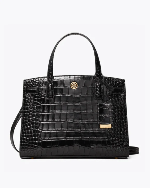 Tory Burch Walker Embossed Small Satchel