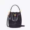 Tory Burch T Monogram Leather Mini Bucket Bag