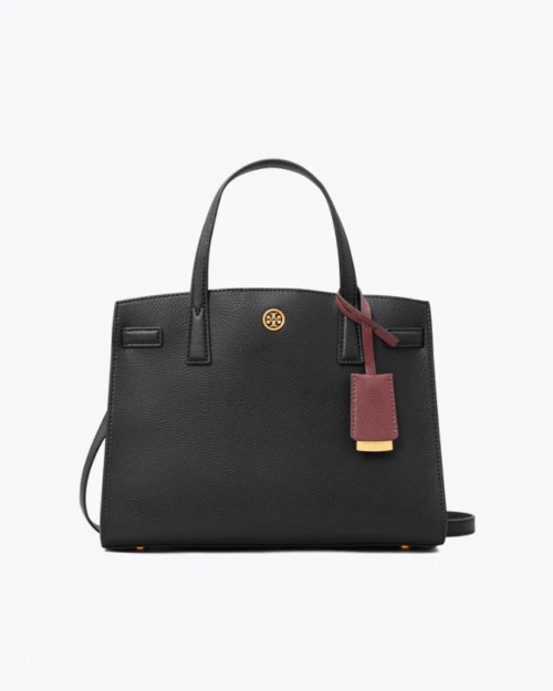 Tory Burch Walker Small Satchel, Black