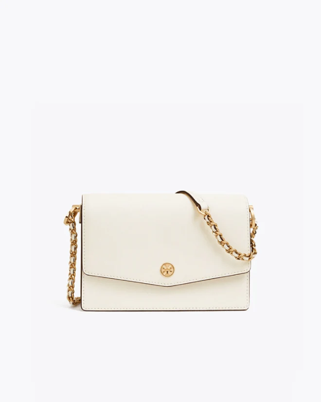 Tory Burch Robinson Convertible Mini Shoulder Bag, Birch