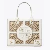 Tory Burch Ella T Monogram Embroidered Mini Tote Bag