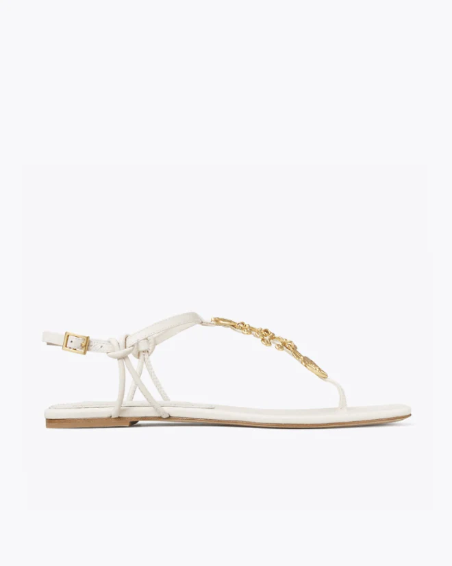 Tory Burch Capri Fish Sandal, New Ivory