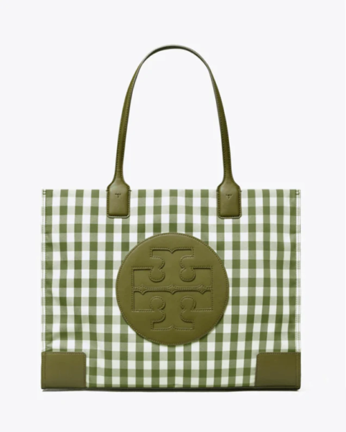 Tory Burch Ella Gingham Tote Bag