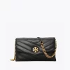 Tory Burch Kira Chevron Chain Wallet Crossbody Bag, Black