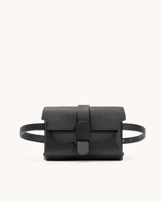 Senreve Aria Leather Belt Bag, Noir