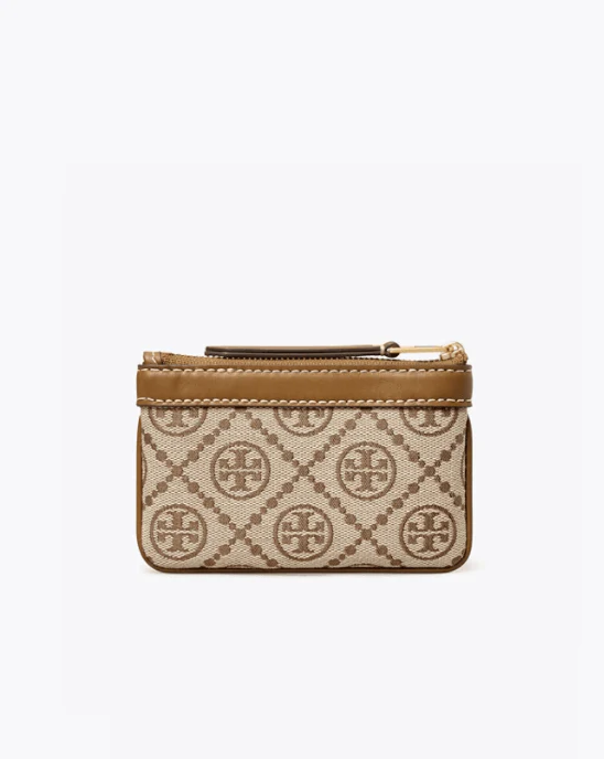 Tory Burch T Monogram Card Case Key Ring