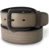 Levi's Bridle Center Contrast-Stitch Leather Belt