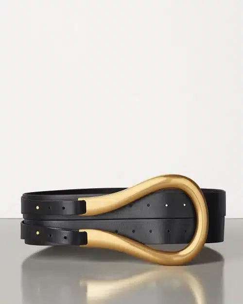 Bottega Veneta Women's Black Belt