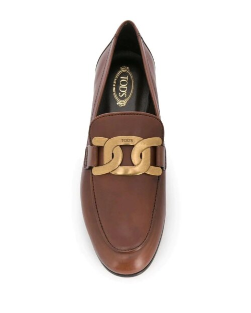 Tod's Almond-Toe Leather Loafers