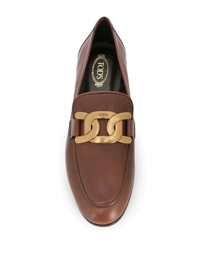 Tod's Almond-Toe Leather Loafers