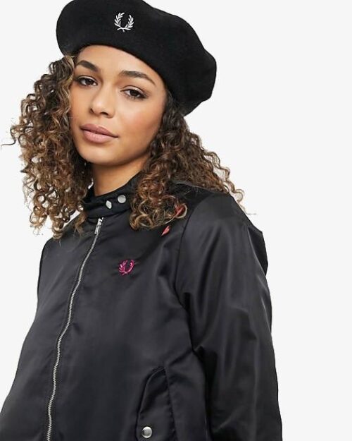 Fred Perry x Amy Winehouse Embroidered Lyric Jacket, Black