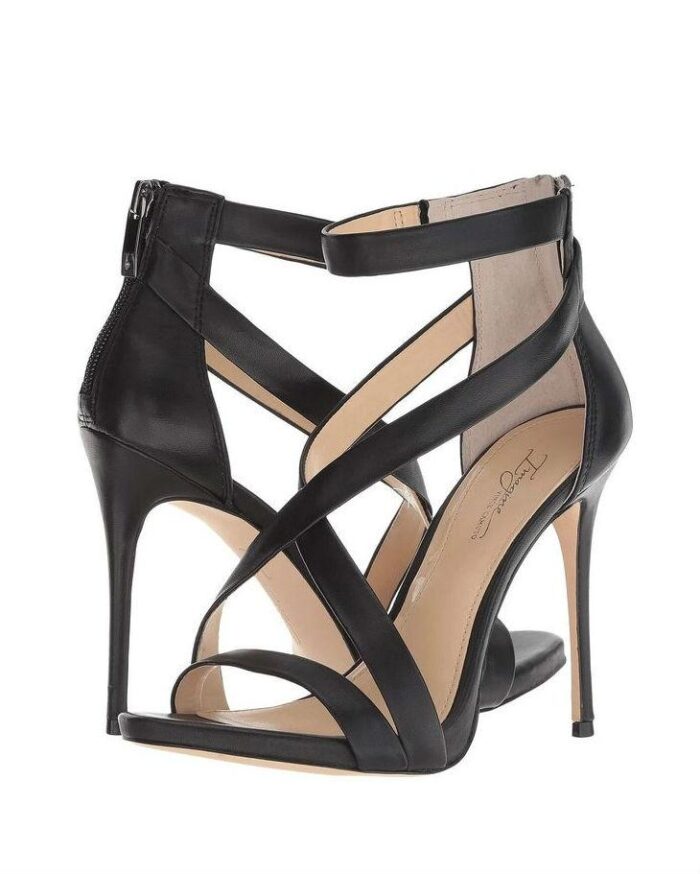 VINCE CAMUTO Devin Satin High-Heel Ankle Strap Sandals