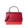 Michael Kors Mott Medium Leather Satchel Convertible Crossbody Bag