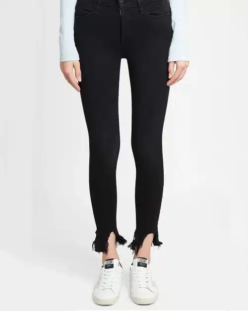 Frame Le High Skinny Stiletto Hem Jeans