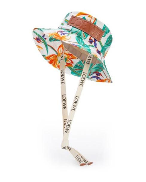 Loewe Paula's Ibiza Waterlily Print Cotton Bucket Hat