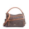 Michael Kors Lorimer Medium Logo Satchel In Brown