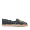 Tory Burch Beaded & Embroidered Canvas Espadrille