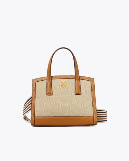 Tory Burch Walker Canvas Micro Satchel, Kobicha