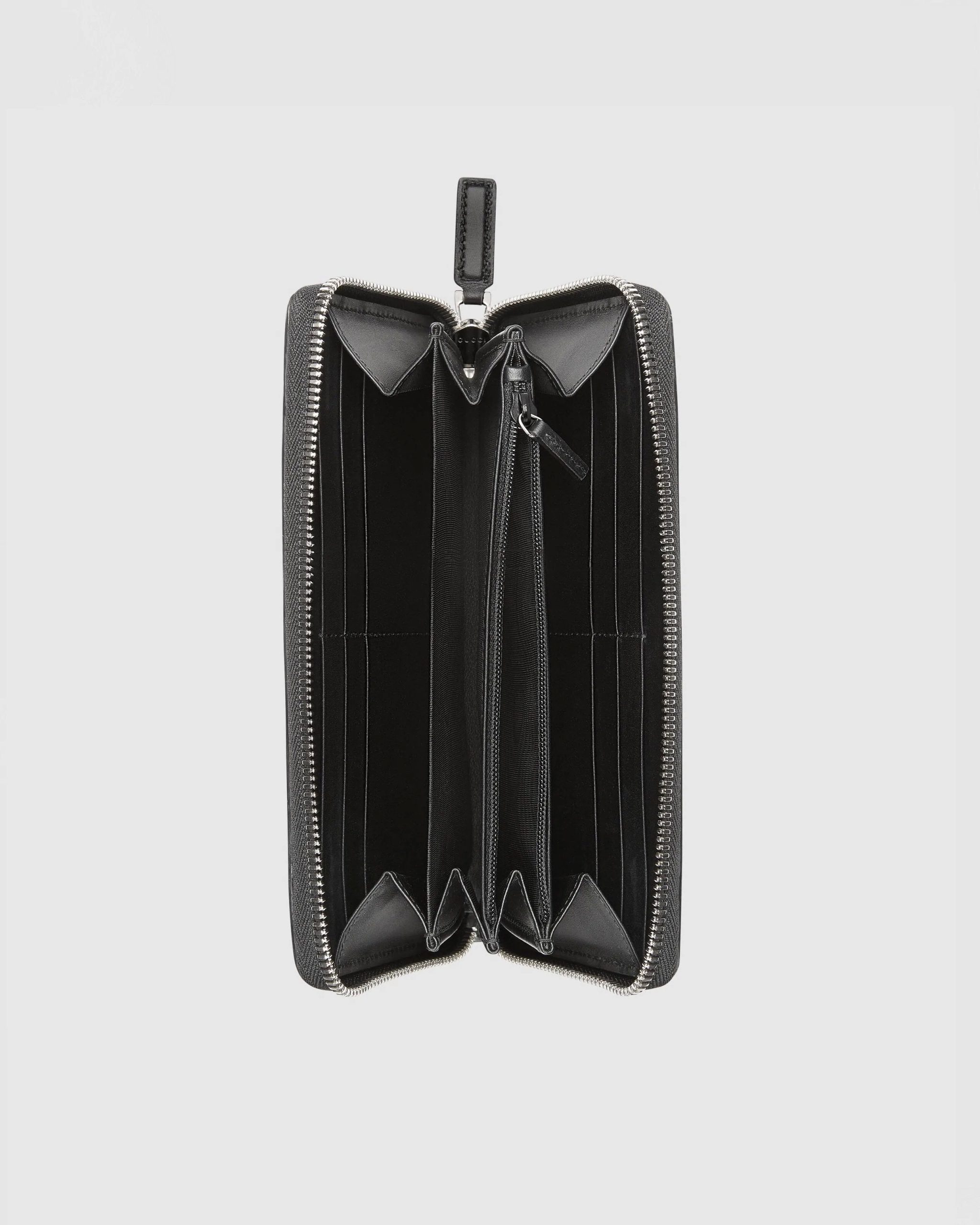 Gucci GG Supreme Web Zip Around Wallet