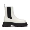 Ash Elite Tall Boots In White Leather