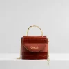 Chloe Small Aby Lock Crocodile-Effect Bag