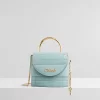 Chloe Small Aby Lock Crocodile-Effect Bag