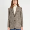 Weekend Max Mara Yarn-dyed Glen Plaid Wool Blazer