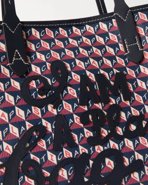 Anya Hindmarch Recycled Canvas Tote Bag, Blue