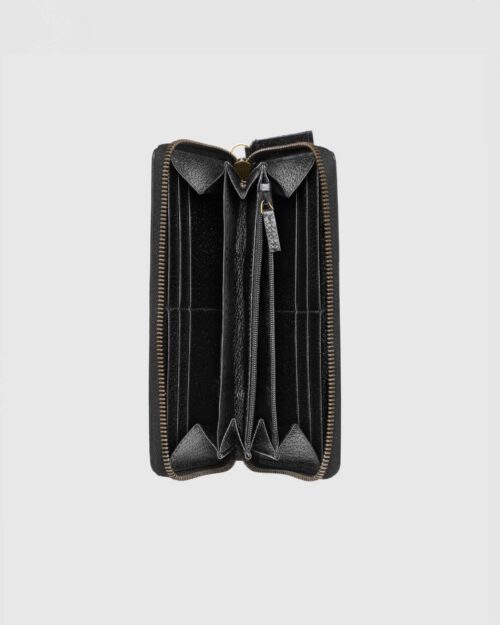 Gucci Animalier Leather Zip Around Wallet