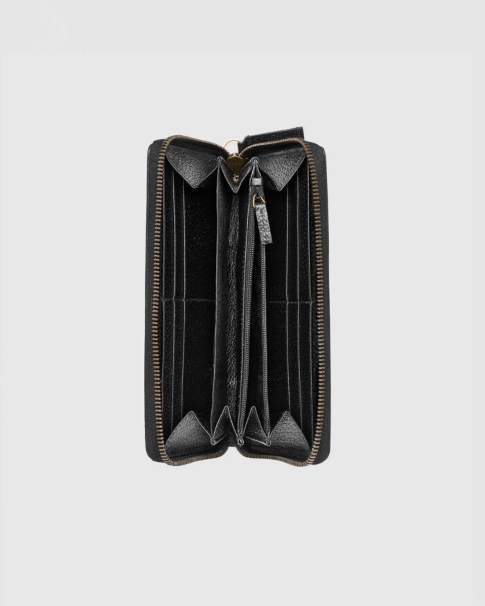 Gucci Animalier Leather Zip Around Wallet