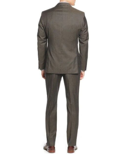 Calvin Klein Sharkskin Vested X Slim Fit 3 Piece Men's Suit-CALVIN KLEIN-Fashionbarn shop
