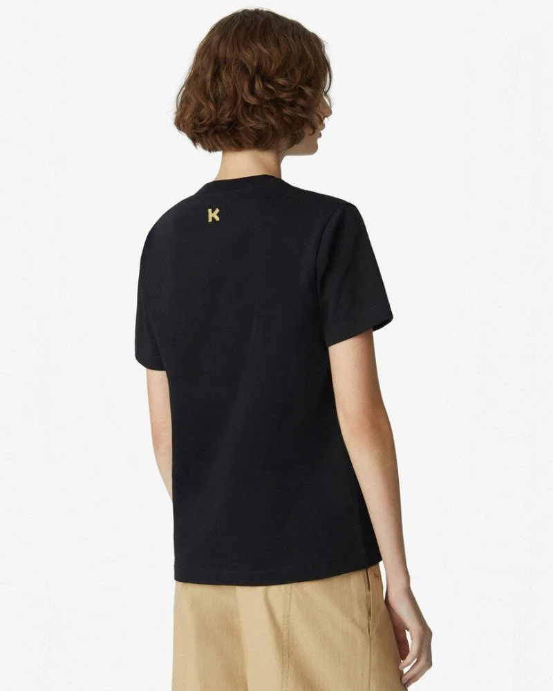 Kenzo Embroidered Tiger Loose T-Shirt, Black