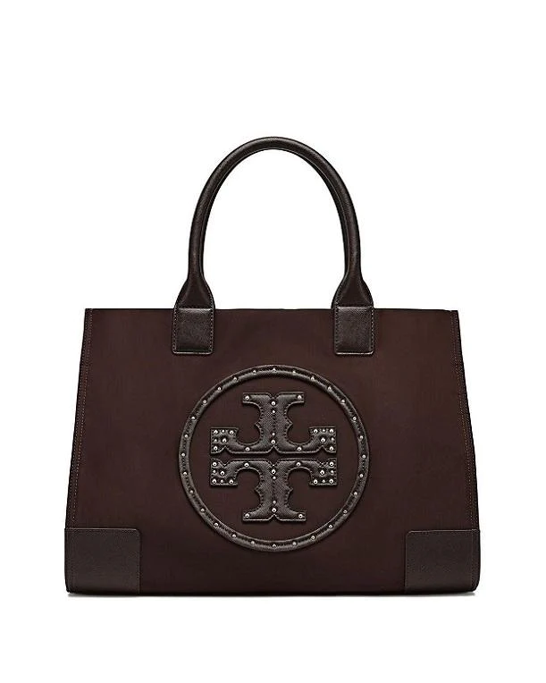 Tory Burch Ella Stud Logo Nylon Tote