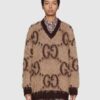 Gucci GG Mohair Wool V-Neck Sweater