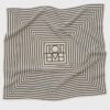 TOTÊME Signature Monogram Silk Scarf Creme