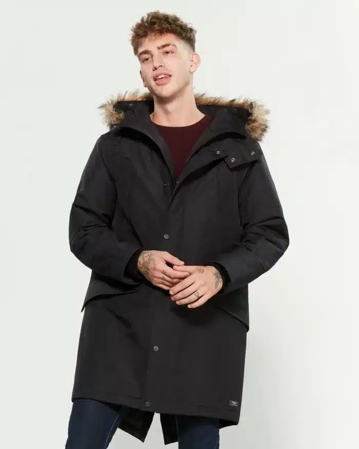 Parks London Jackson Faux Fur-Trimmed Parka