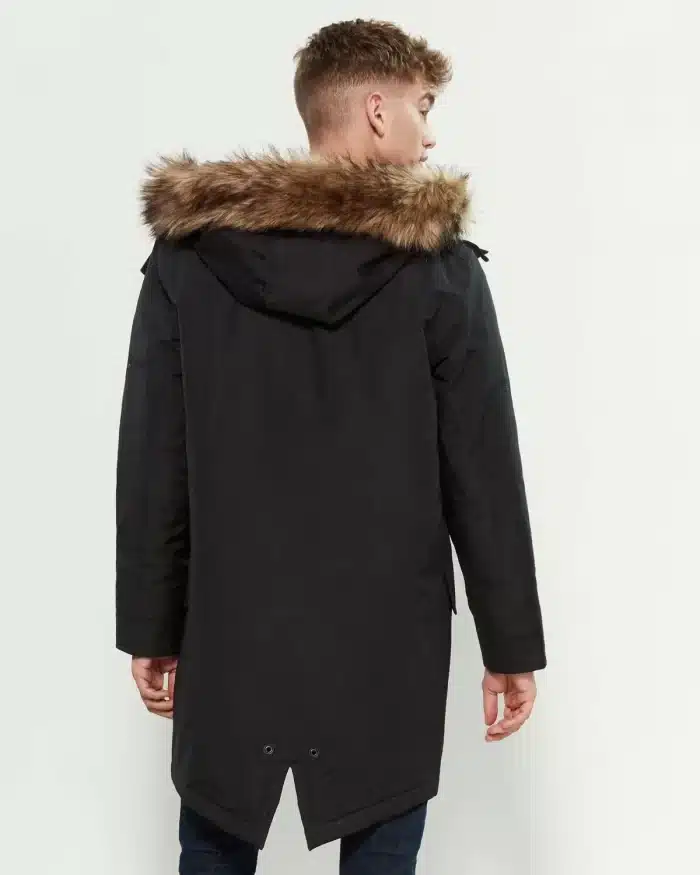 Parks London Jackson Faux Fur-Trimmed Parka