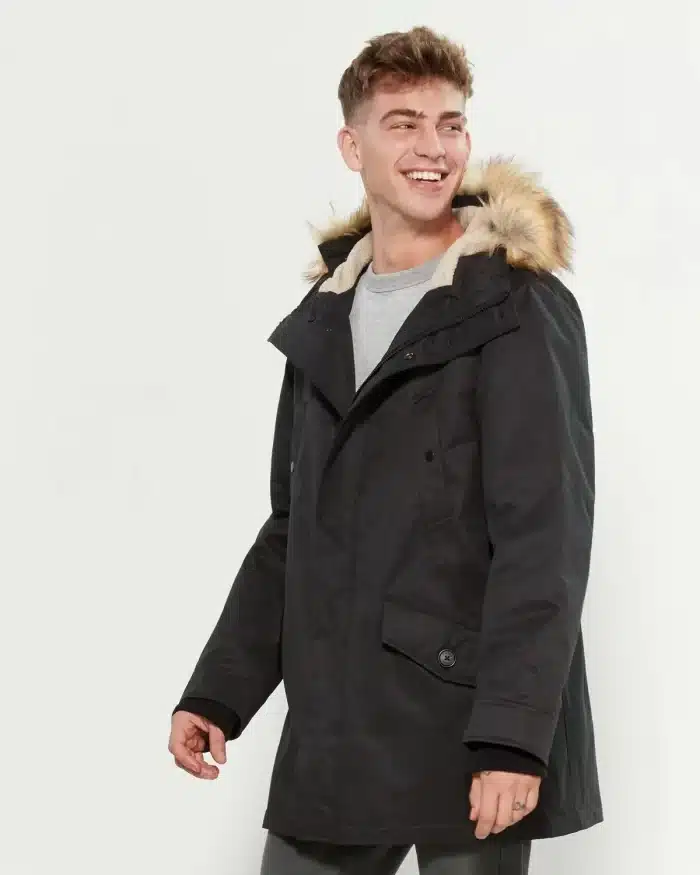 Parka London Compton Faux Fur-Trimmed Core Parka