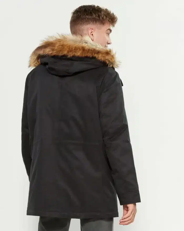 Parka London Compton Faux Fur-Trimmed Core Parka