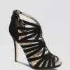 Sam Edelman Peep Toe Caged Platform Evening Sandals - Eve High Heel