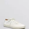 VIA SPIGA Flat Lace Up Sneakers - Gitana Perforated