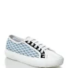 SUPERGA Flat Lace Up Sneakers - 2750 Net Overlay Snake