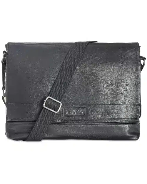 Men's Pebbled Messenger Bag