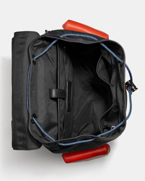 Coach Rivington Backpack In Colorblock Signature Canvas With Coach Patch