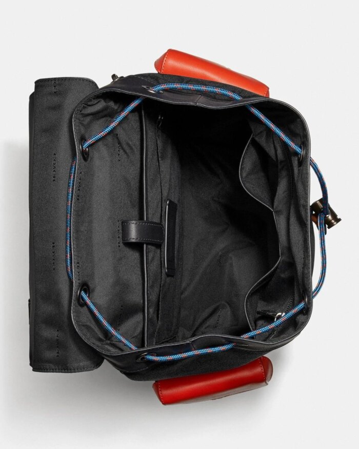 Coach Rivington Backpack In Colorblock Signature Canvas With Coach Patch