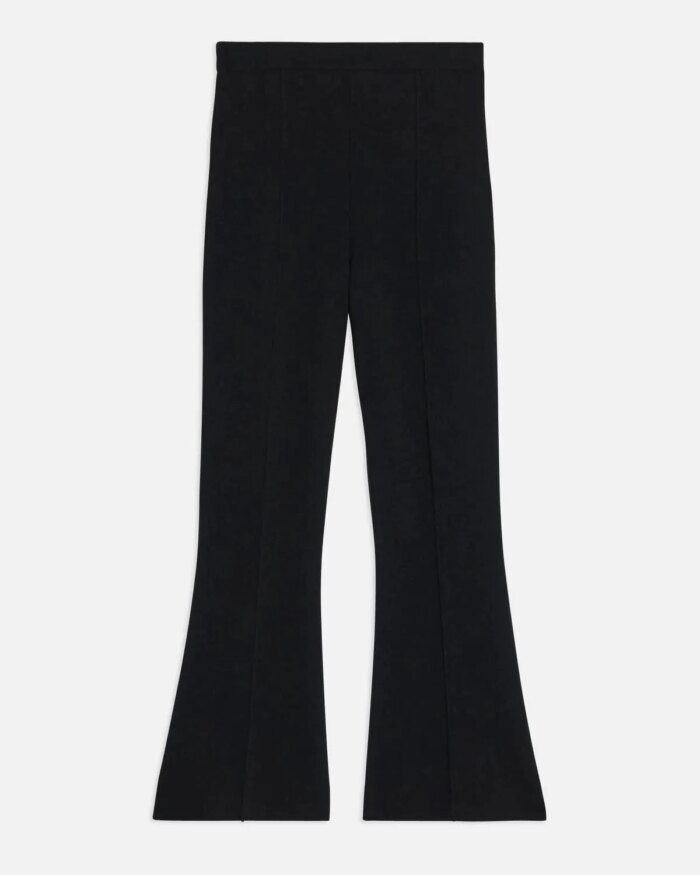 Theory Flare Pant in Empire Wool, Black