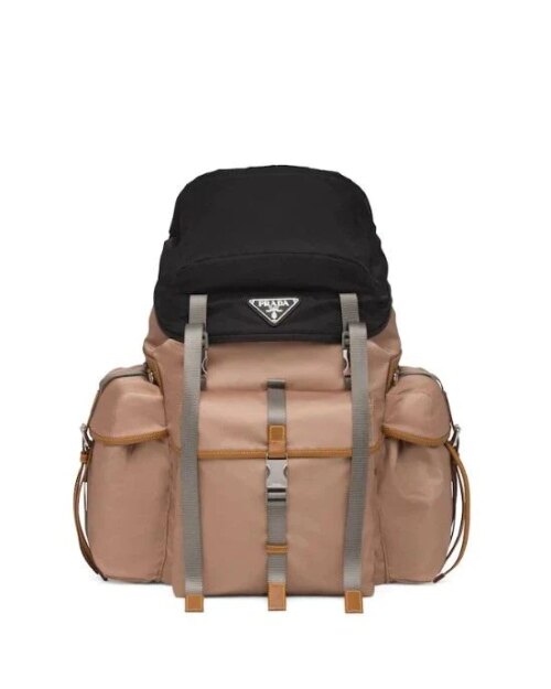 Prada Nylon Backpack, Sesame