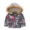 Jomake Girl's Fur Hooded Quilted Jacket
