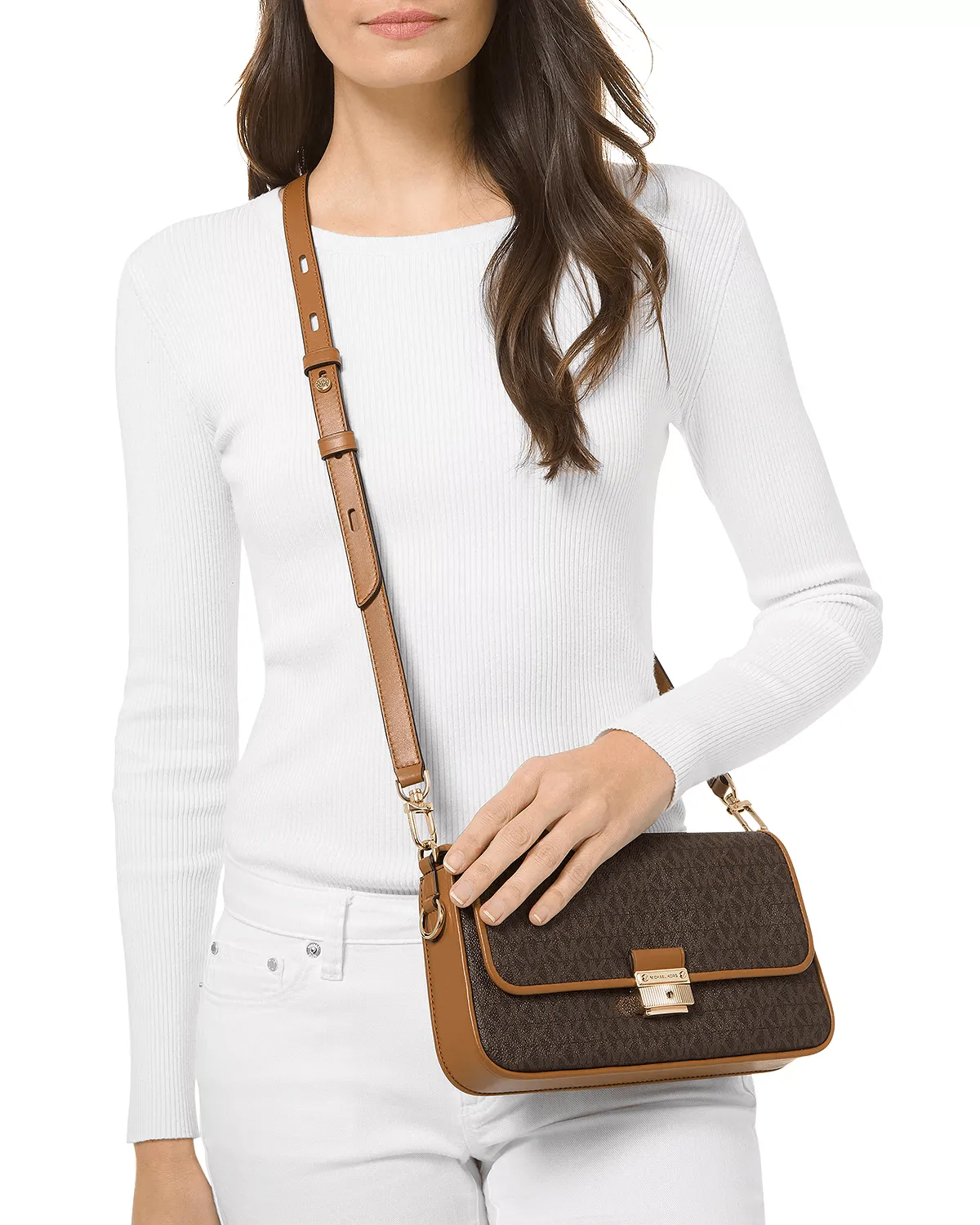 MICHAEL Michael Kors Bradshaw Small Logo Convertible Shoulder Bag