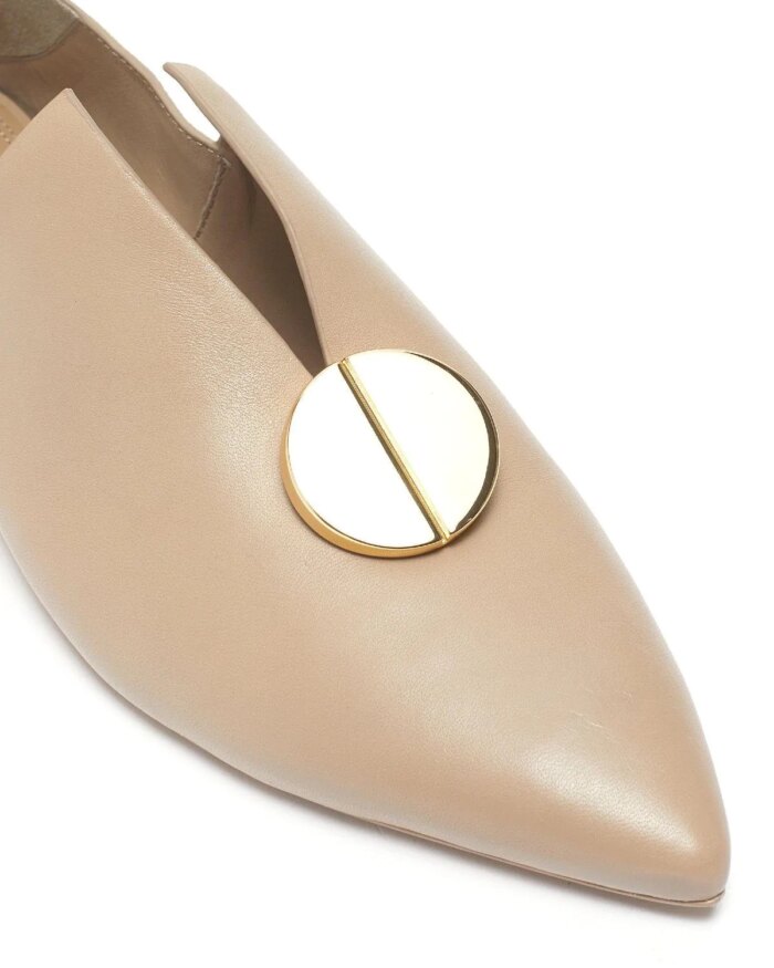 Mercedes Castillo 'Kelby' Metal Detail Leather Loafers